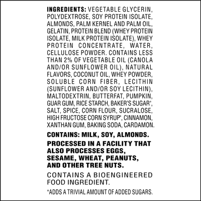 Pumpkin Pie Bar Ingredients