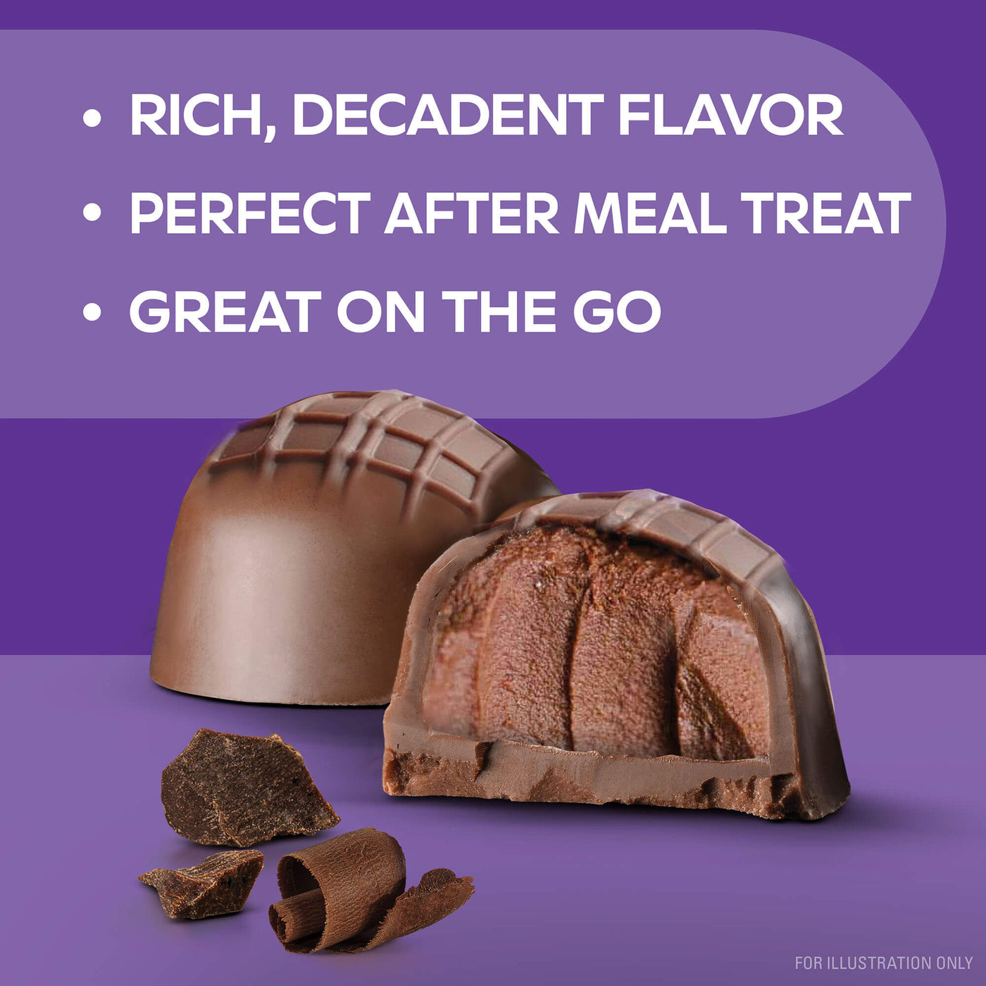 Endulge Milk Chocolate Truffles-Rich, decadent flavor. Perfect after meal treat. Great on the go.